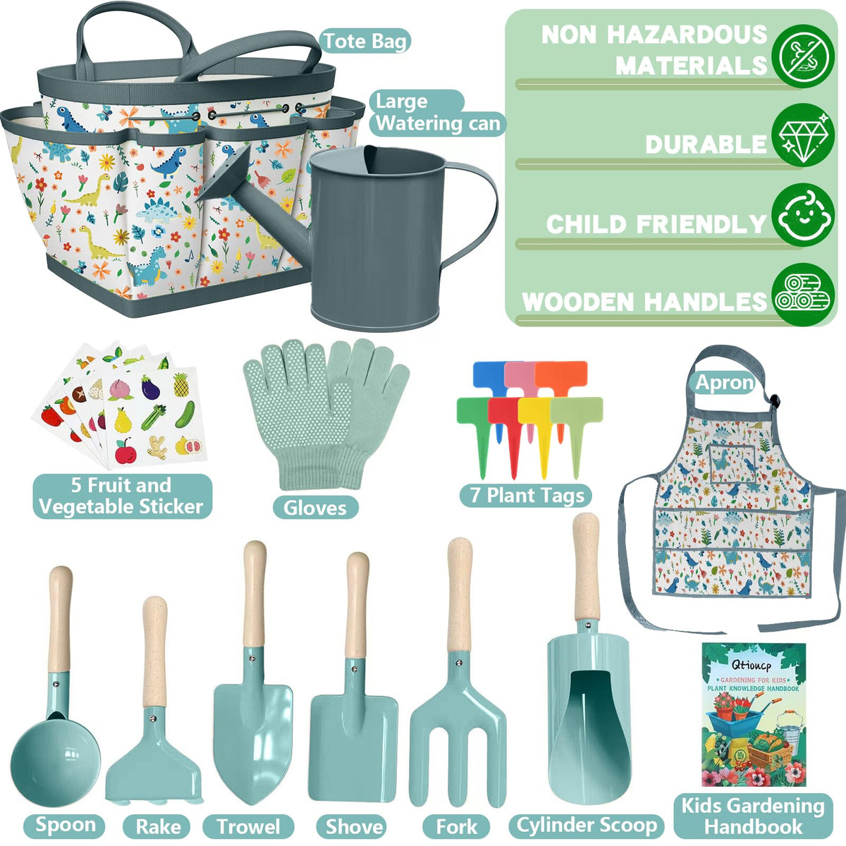 Qtioucp watering can for kids, easy pouring during garden tasks