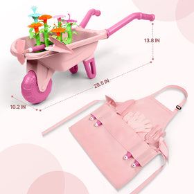 Qtioucp kids gardening tools set offers four planting tools for pretend play.