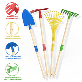 Qtioucp leaf rake long-handle for sand and soil collection