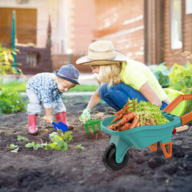 Qtioucp outdoor garden scene shows kids playing and learning together