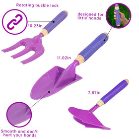 Qtioucp planting tools set close-up, promoting fine motor skills during planting.