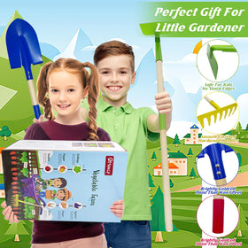 Qtioucp small-handle shovel set for kid-friendly digging