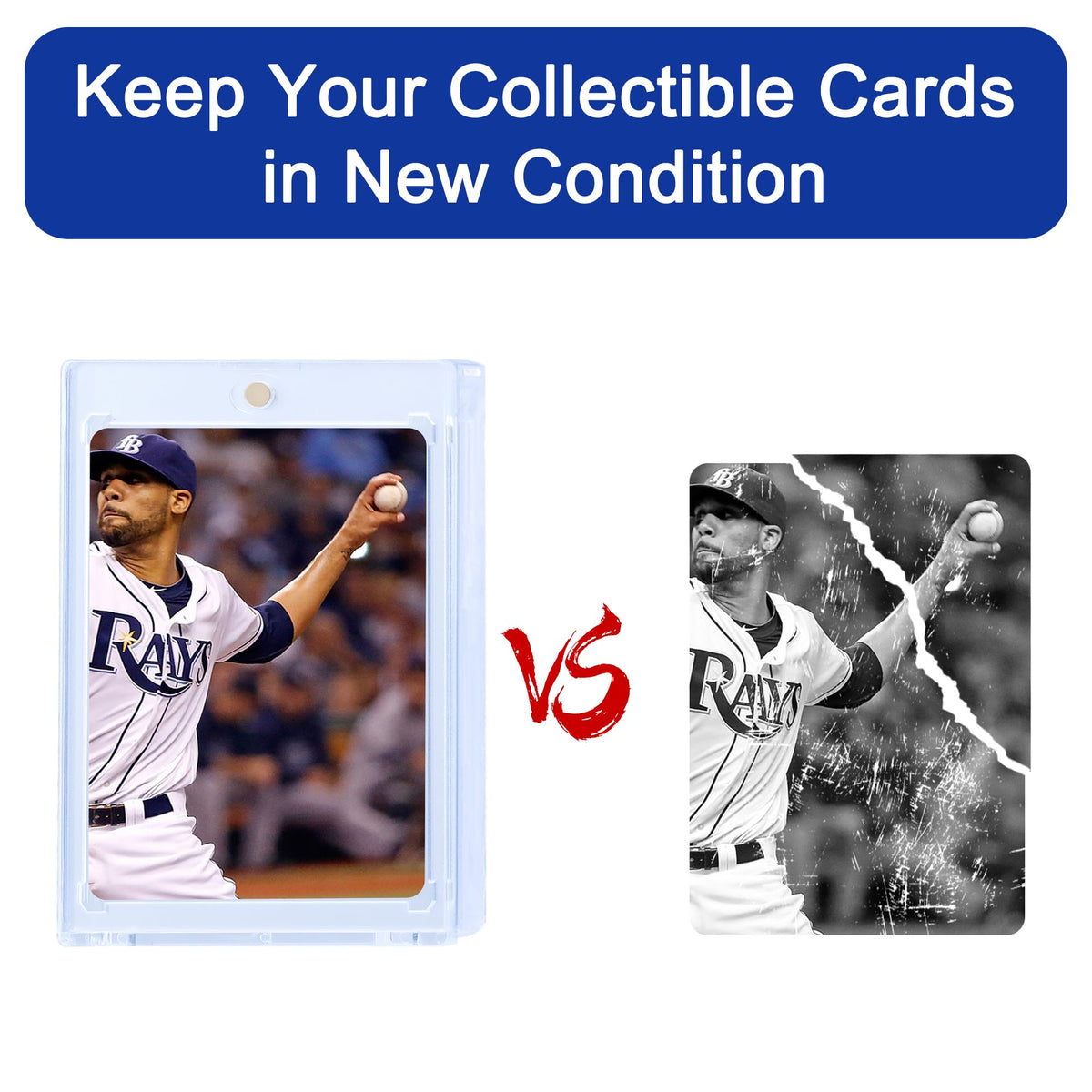 QTYORD card holder for soccer cards protects against wear.