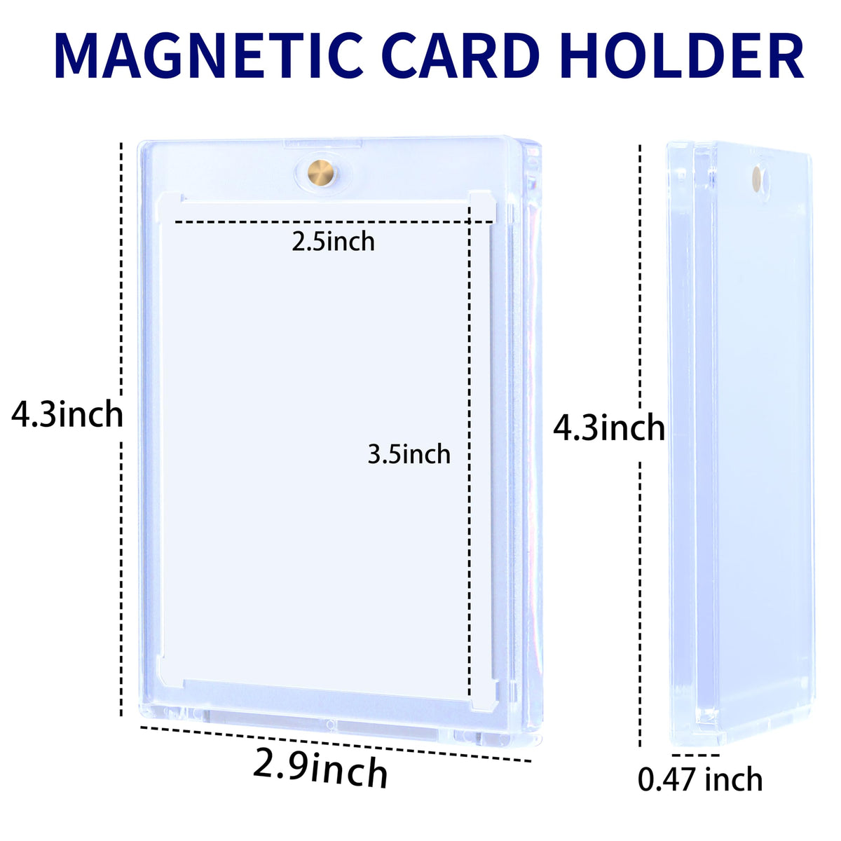 QTYORD magnetic card holder for TCG cards keeps cards safe.
