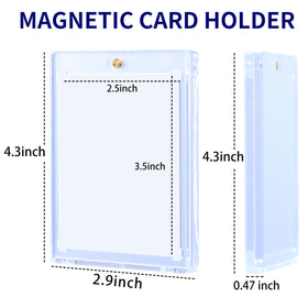 QTYORD magnetic card holder for TCG cards keeps cards safe.
