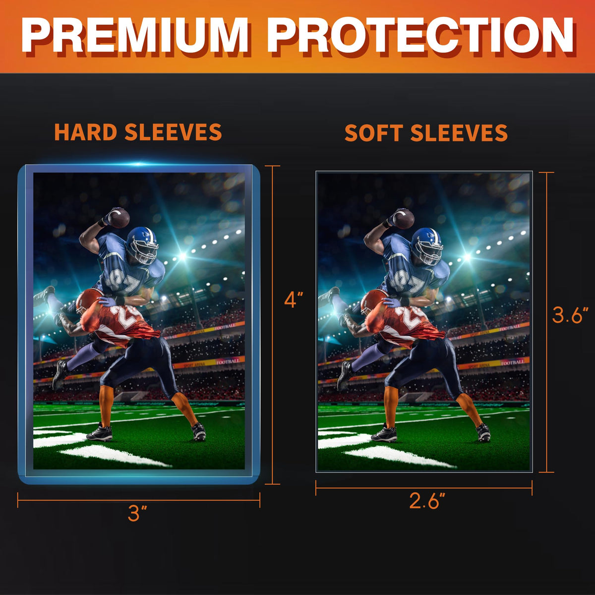 Qtyord 500 hard plastic loaders 3x4 clear holders provide durable protection for cards