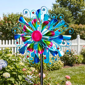 Qualdout Sturdy base stake keeps spinner securely anchored