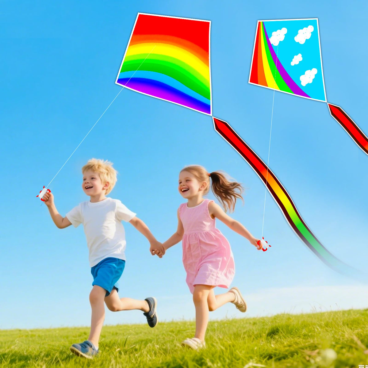 QUANA weather-resistant polyester fabric keeps kites durable.