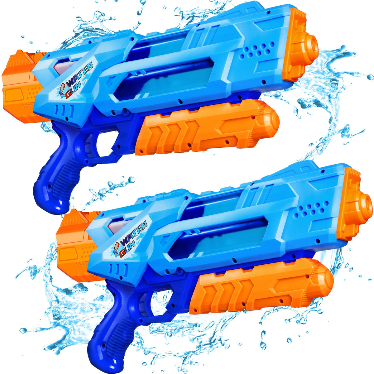 Quanquer 1200cc water guns for kids with large capacity for extended pool play.