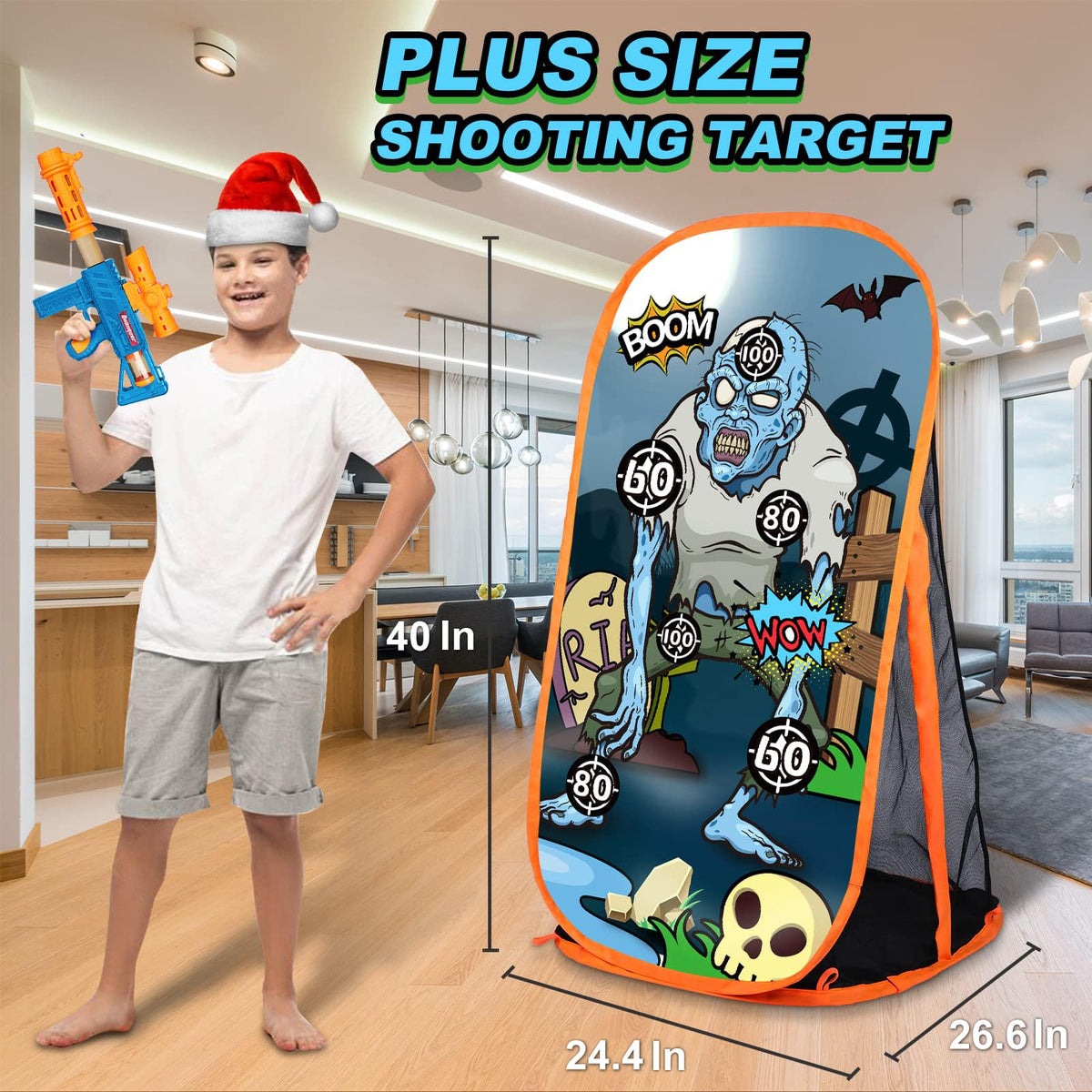 Quanquer foam blaster compatibility with zombie target design.