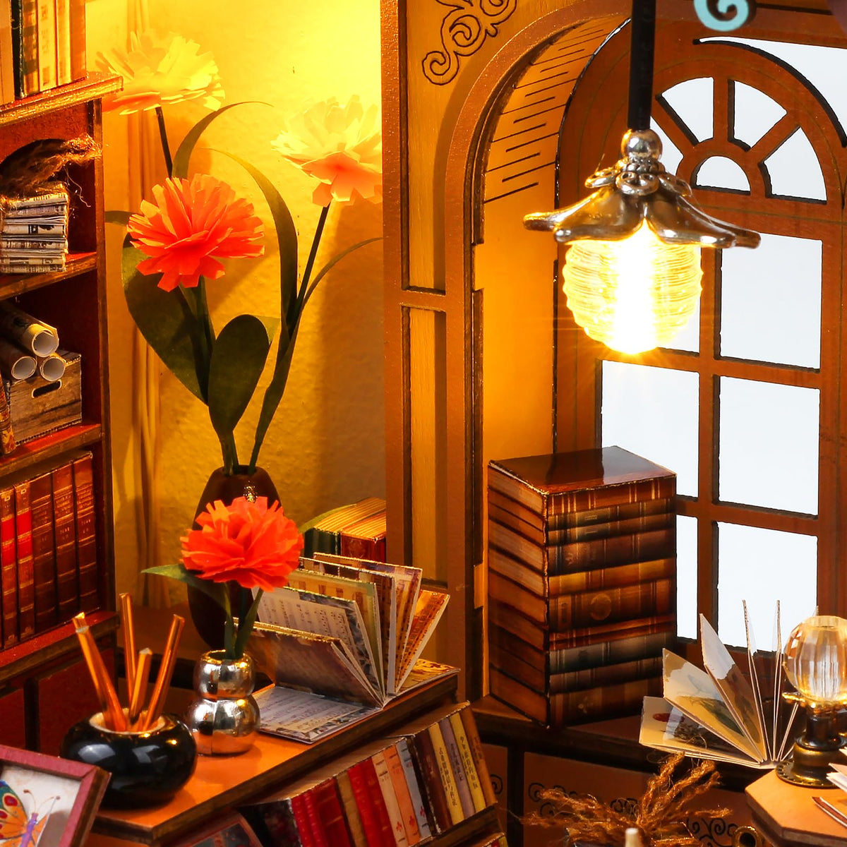 Quanquer ancient books wall shelves evoke vintage charm for displays