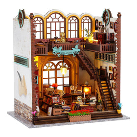 Quanquer magic book store nook with LED light enhances desk decor