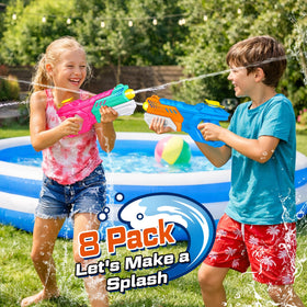 Quanquer multiplayer water gun set ideal for team battles.