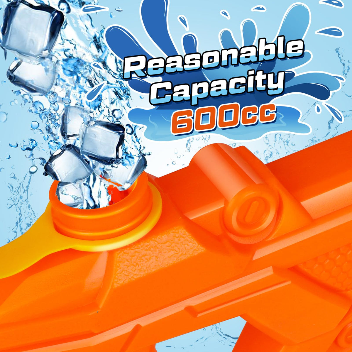 Quanquer pump-action water guns with easy grip design.