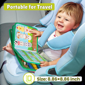 Quanquer Busy Board soft materials ensure safe, gentle play