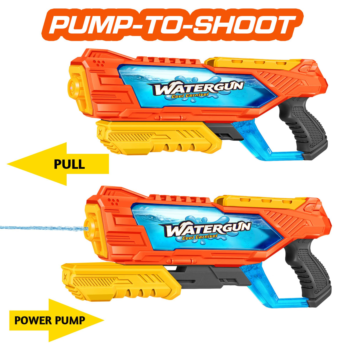 Quanquer large 1000cc capacity supports extended play sessions.