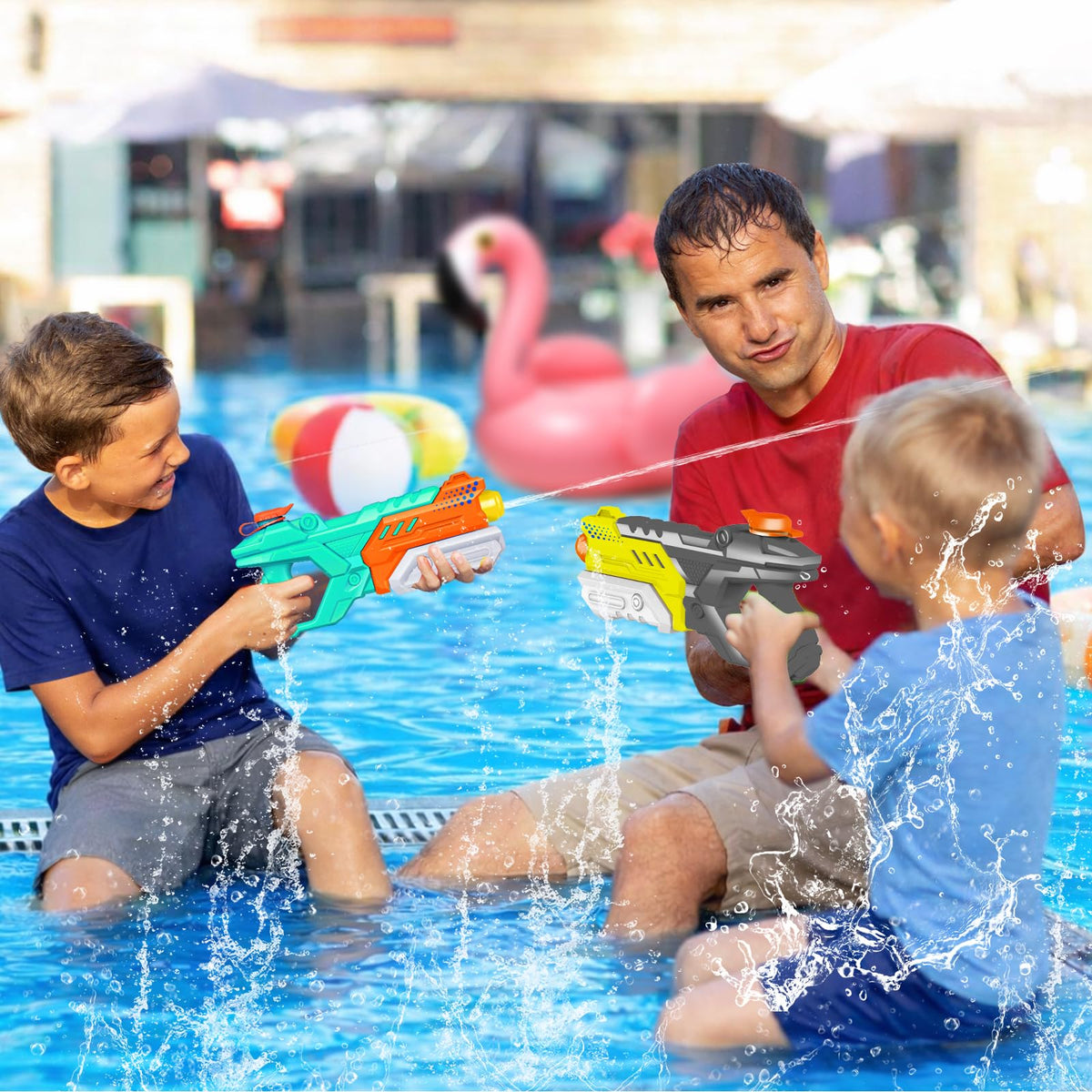 Quanquer water gun with ABS construction for durability during play