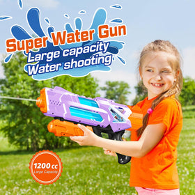 Quanquer water guns 1200cc high-capacity blasts for outdoor battles