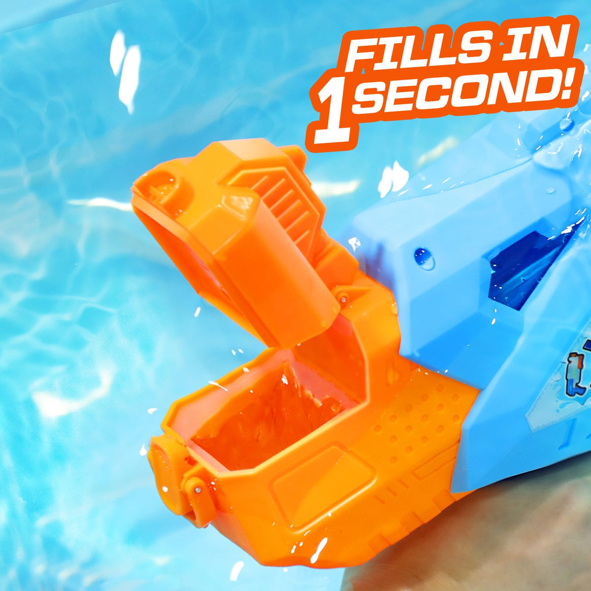 Quanquer water guns feature auto-open buckle for quick refills