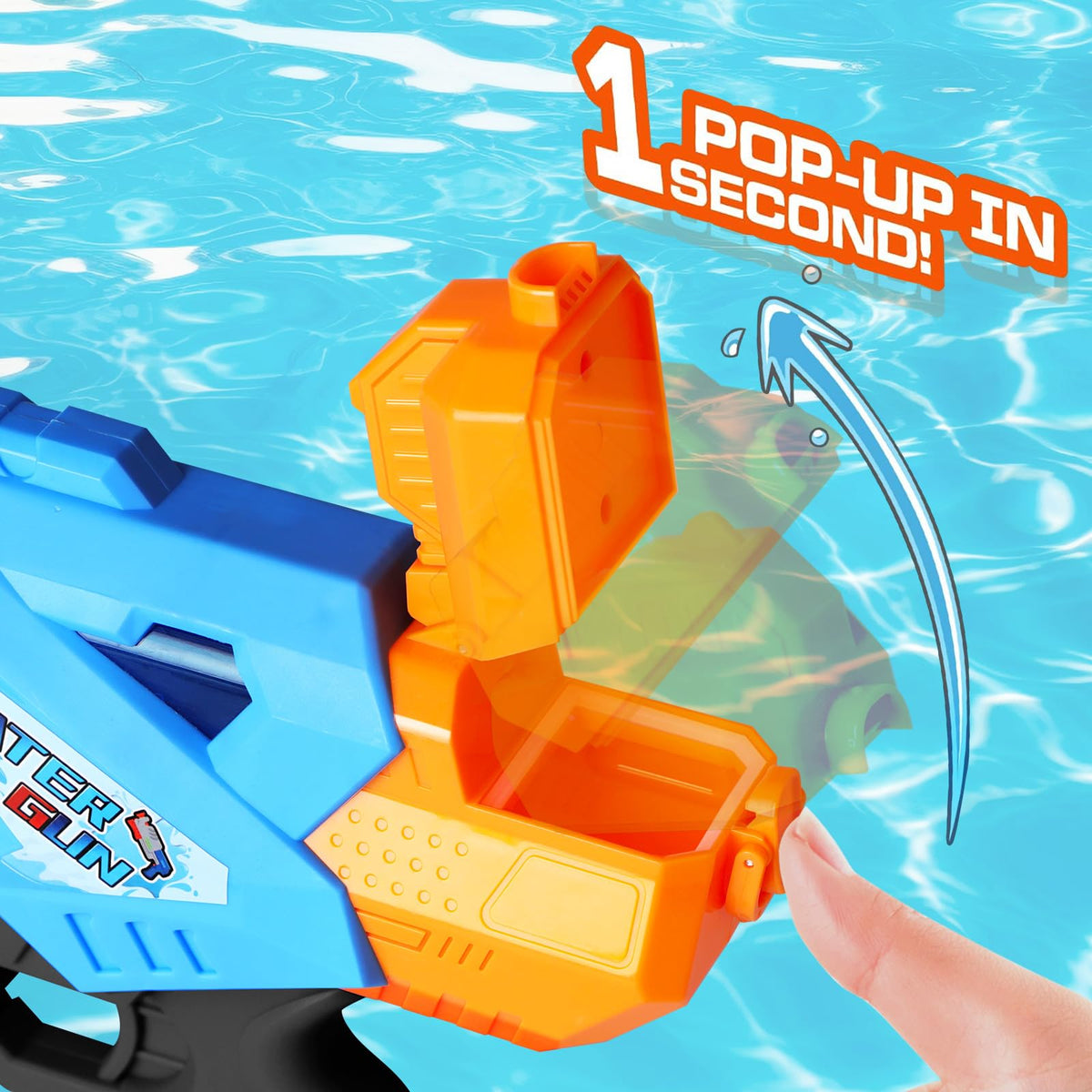 Quanquer water guns quick refill design for continuous play
