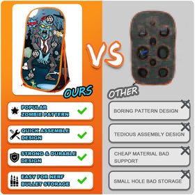 Quanquer zombie hero design pattern on target for engaging play.