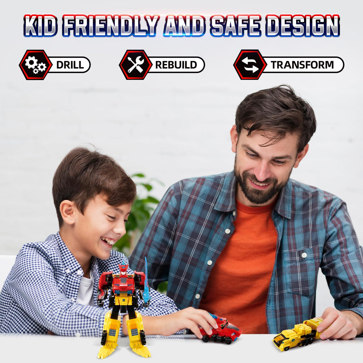 Quantum Heroes Dinoster Raptor Tron durable ABS material withstands energetic play.