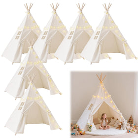 Quaocens teepee tent assembly for kids, easy setup, stable frame for imaginative play.