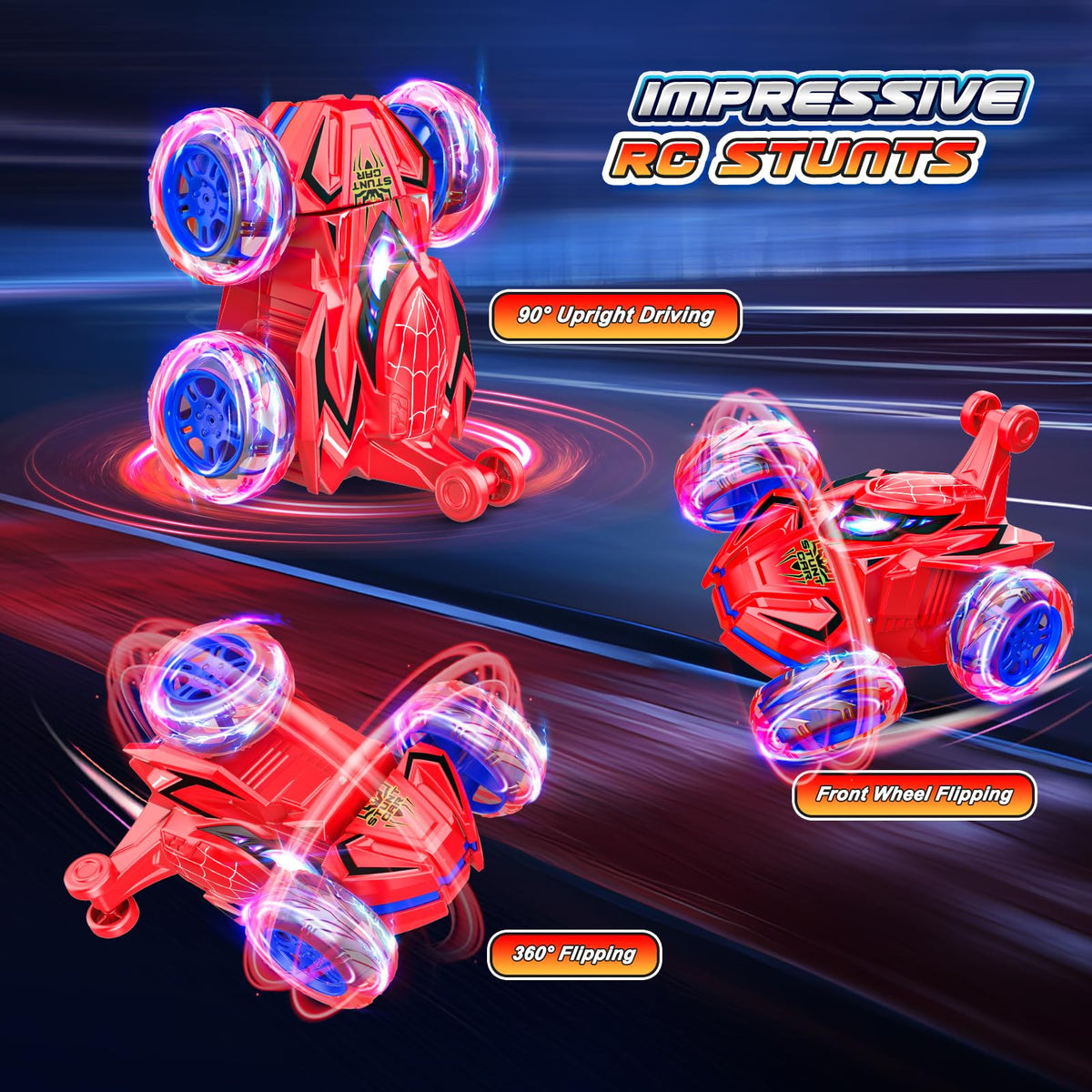 Quapify RC car using 2.4GHz technology enables multi-car racing without interference