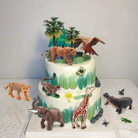 QuarenDen forest tree model supports scene-building and educational play.