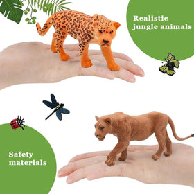 QuarenDen rainforest lion figurine ideal for imaginative forest missions.