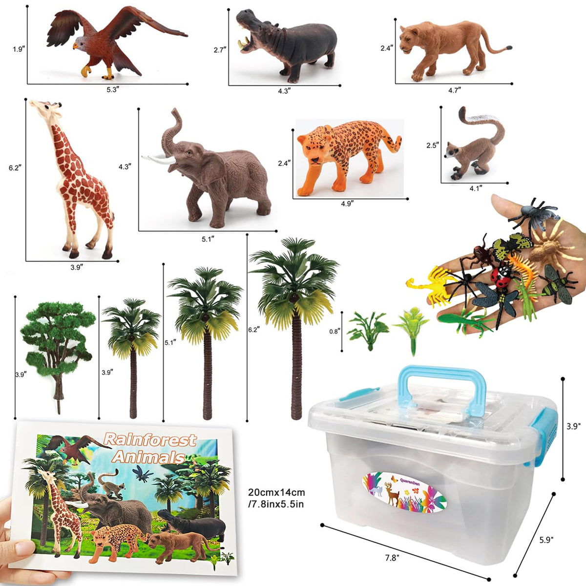 QuarenDen rainforest tiger figurine for storytelling and role-playing adventures.