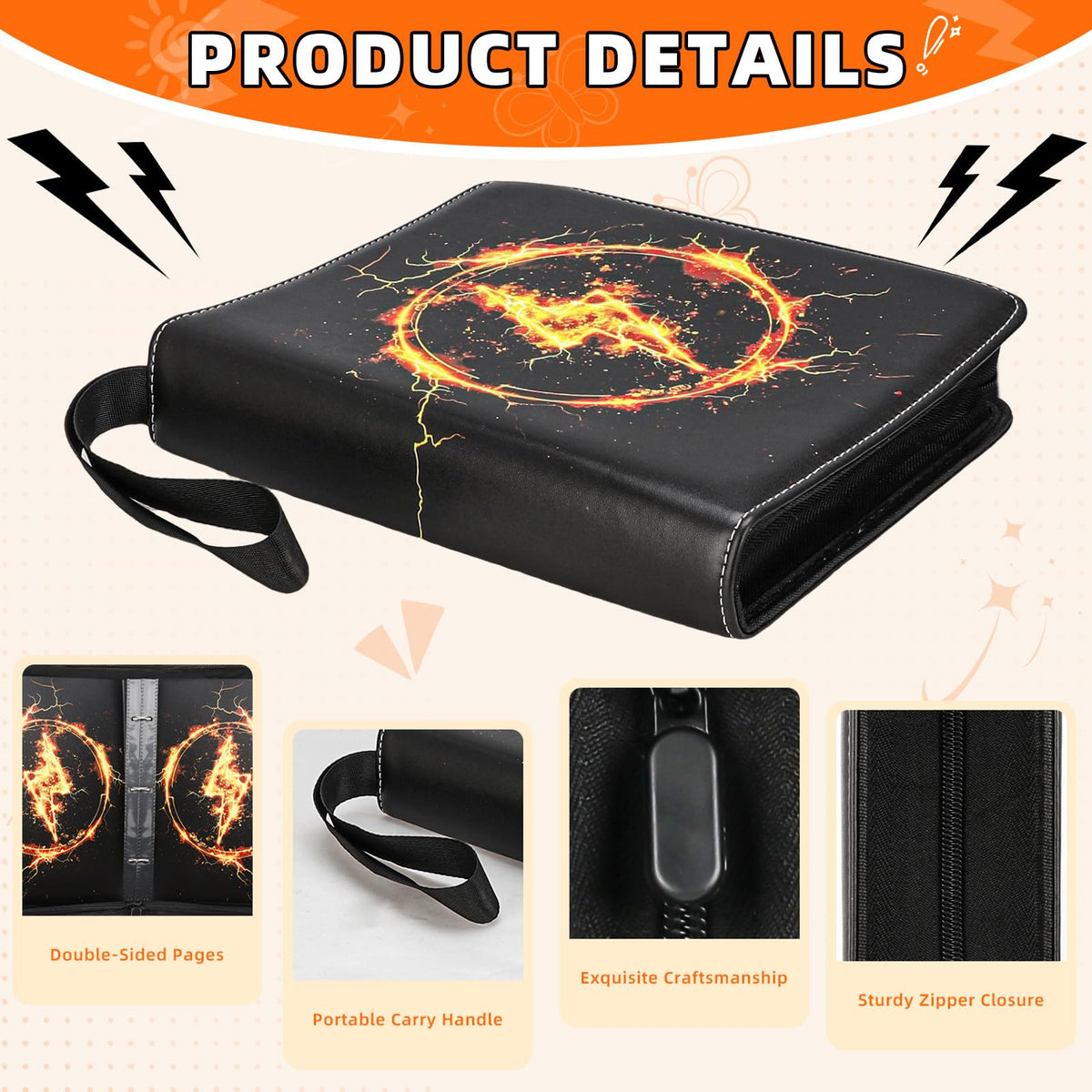 Wrist strap provides easy carrying for conventions and on-the-go collectors