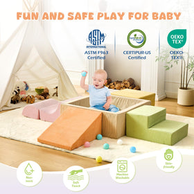 QUCHI high-density foam cushions active jumping and tumbling indoors
