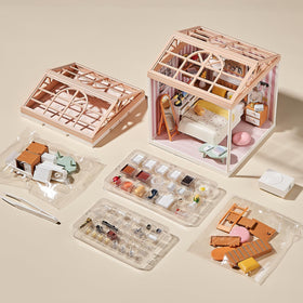 Qudify DIY Miniature Bedroom Kit connectable feature with other sets