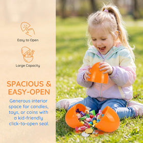 Qudoustar eggs made from non-toxic plastic for safe spring activities.