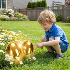 Qudoustar kid prize egg gold, great classroom rewards and playful decor.