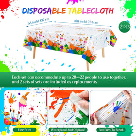 Queekay art napkins add color while catching spills during fun activities