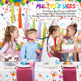 Queekay paint party decor backdrop brightens any art-filled celebration