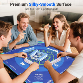3mm thickness reduces tile noise on QUEENLINK Mahjong Mat.