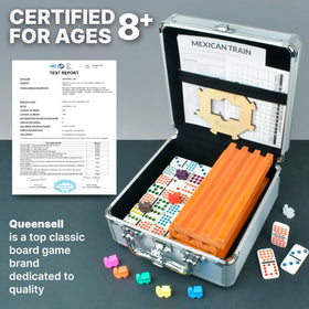 Queensell aluminum carrying case storing all pieces neatly