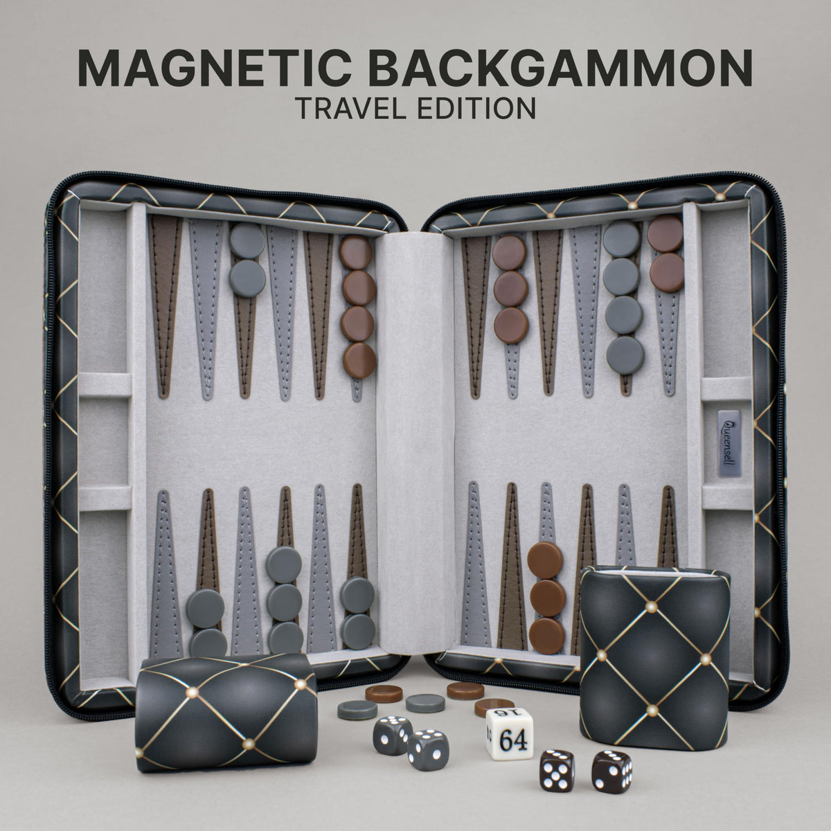 Queensell compact travel dimensions closed fit neatly in your bag.