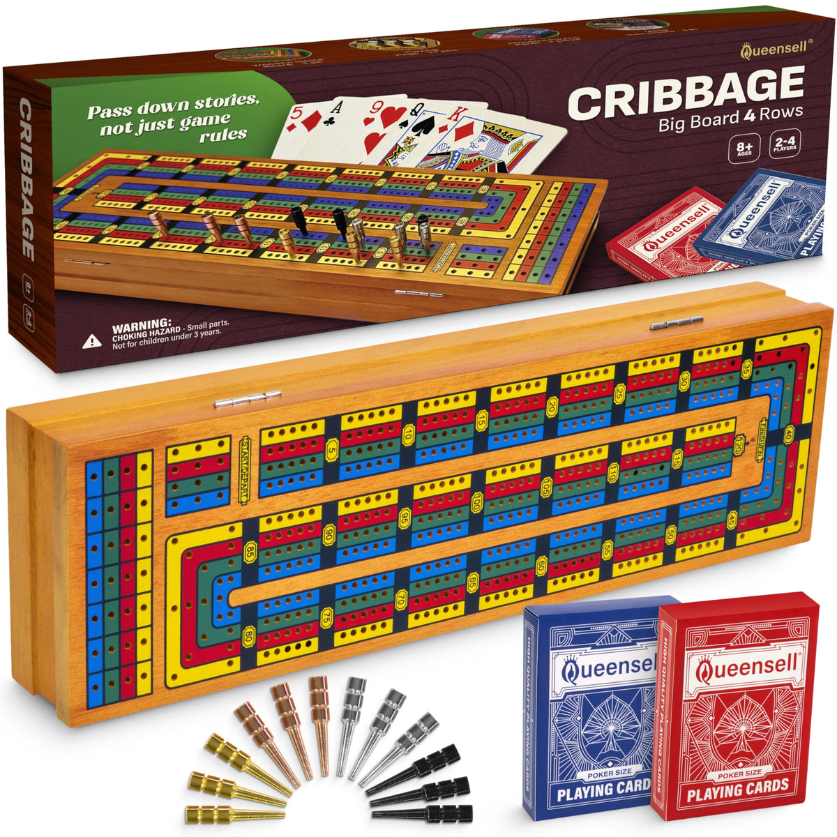 Queensell cribbage instruction manual helps new players learn