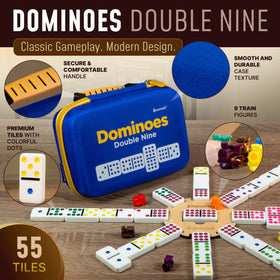Queensell EVA carrying case keeps domino tiles protected and portable