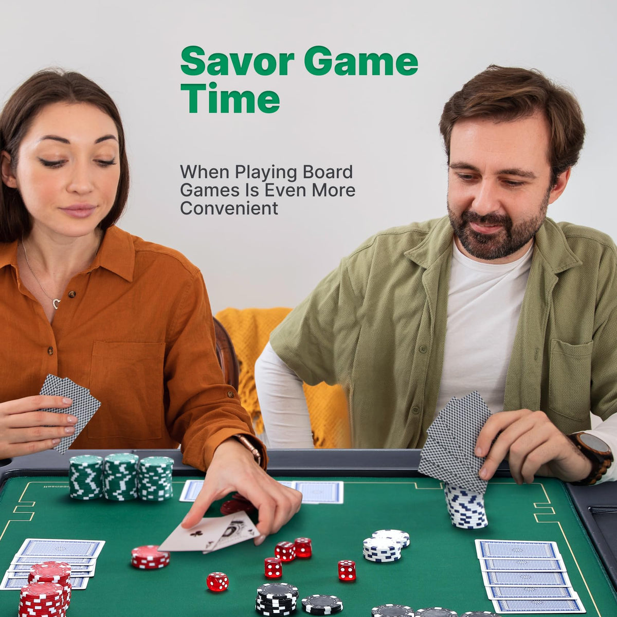 Queensell domino table use, perfect for quick matches and family gatherings.