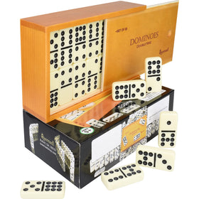 Queensell Dominos Double 9 setup supports multiplayer fun for families.