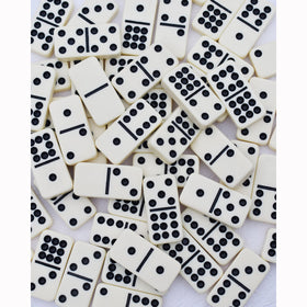 Queensell Dominos Double 9 on-table setup for cozy game nights.
