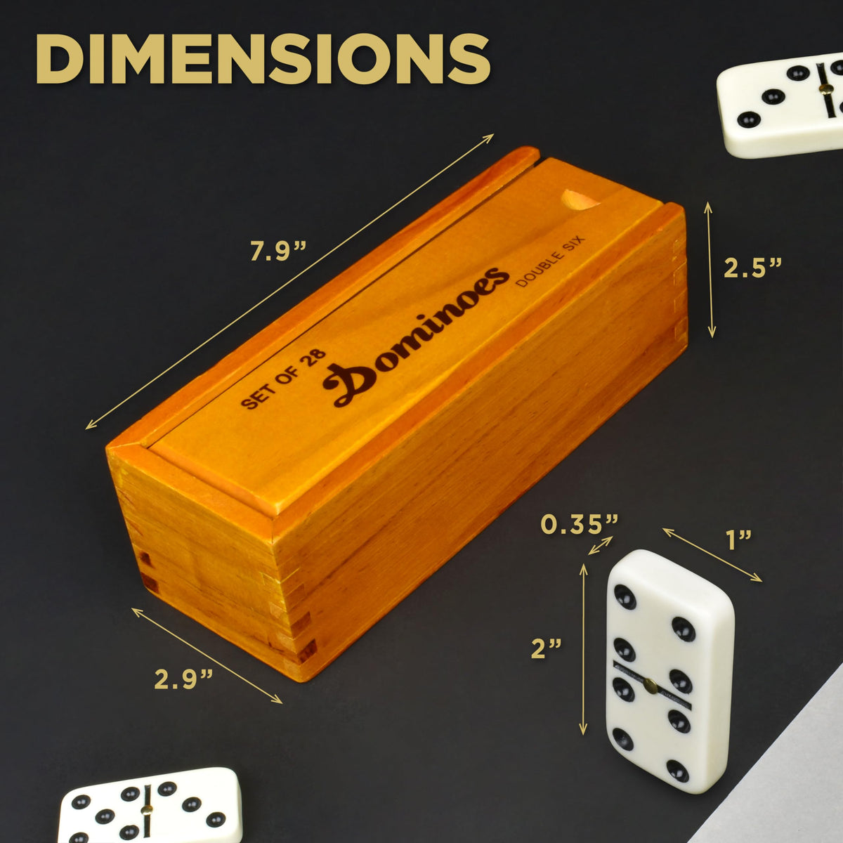 Queensell Dominos double six set ready for family gameplay.