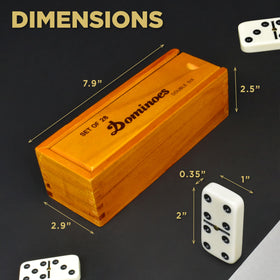 Queensell Dominos double six set ready for family gameplay.
