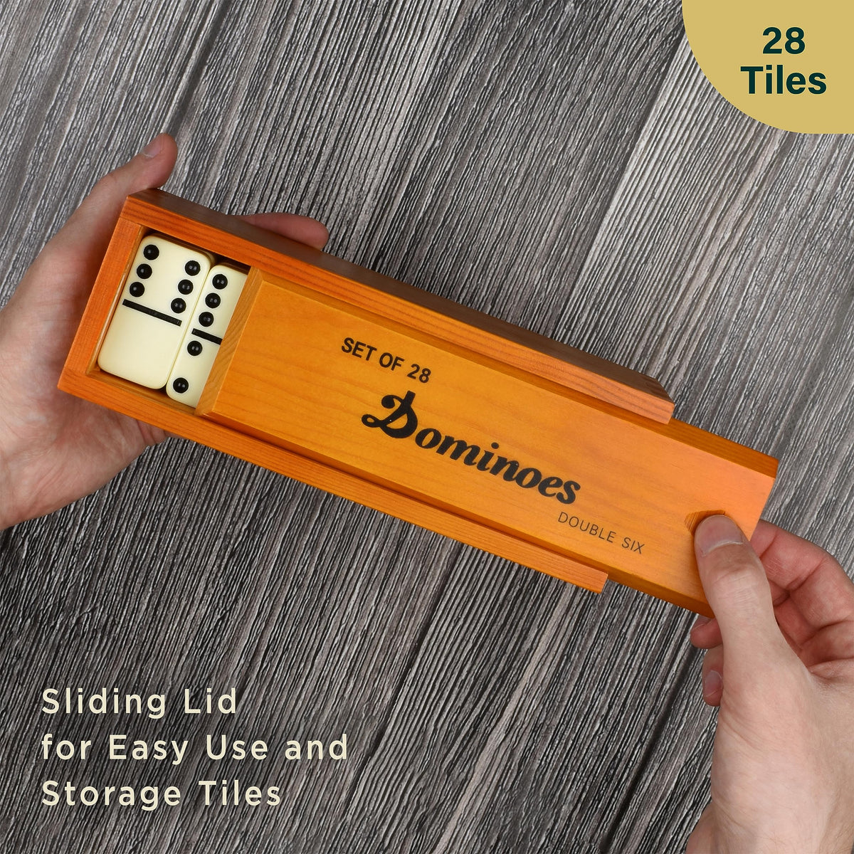 Queensell dominoes enhance family game time with easy handling.