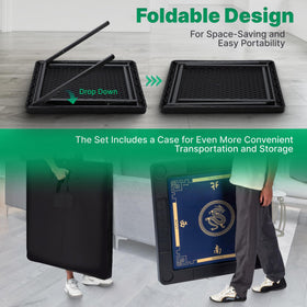 Queensell foldable design for quick setup and compact storage after play.